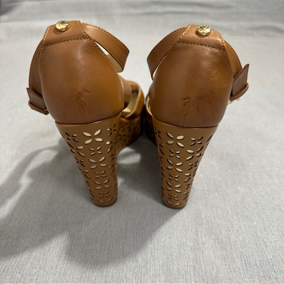 MICHAEL Michael Kors Sienna Espadrille Wedge Sandals, 8.5, openwork leather - Picture 5 of 16